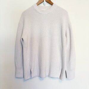Lululemon Merino Wool-Blend Ribbed Crewneck Sweater in Faint Lavender size 8